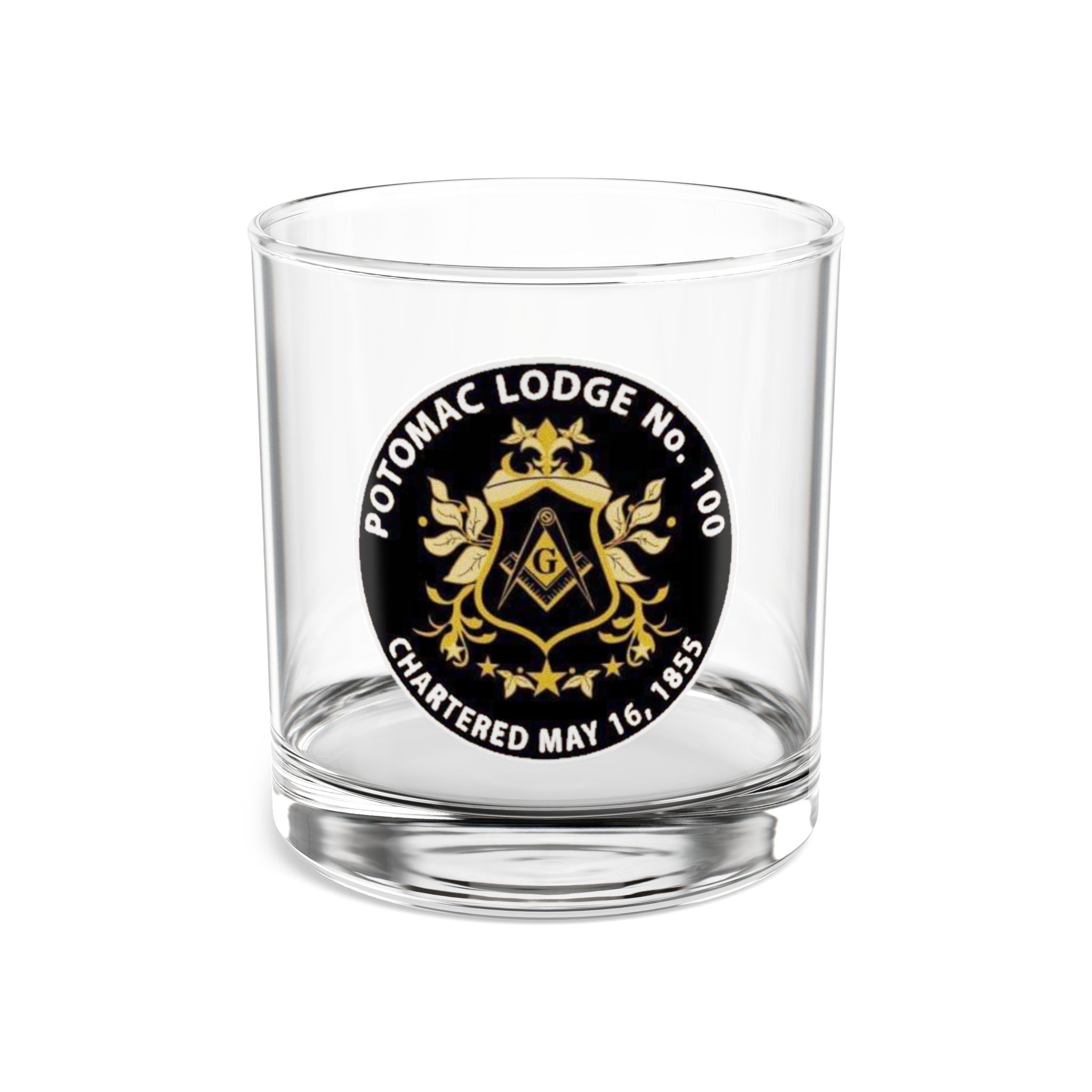 Potomac Lodge No. 100 10oz Rocks Glass